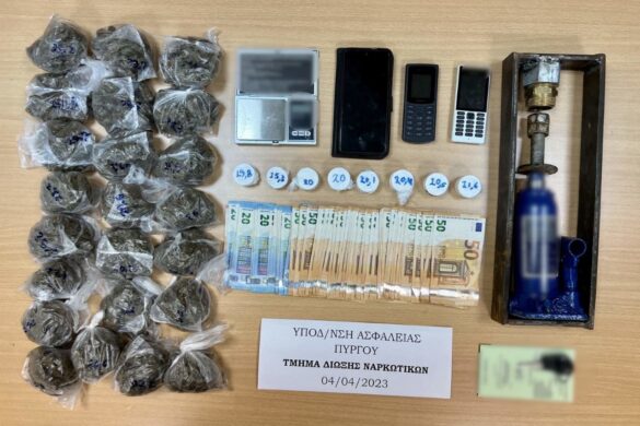 Συνελήφθη αλλοδαπός άνδρας για διακίνηση ναρκωτικών στην Ηλεία