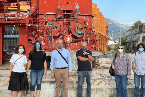 Ο Αντιπεριφερειάρχης Χ. Μπονάνος, ο Αντιδήμαρχος Χ. Κορδάς και τα μέλη της Επιτροπής του Αρχιτεκτονικού Διαγωνισμού επισκέφθηκαν τον «Λαδόπουλο»