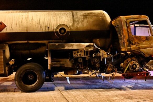 Σε δίκη για πλημμέλημα ο οδηγός του βυτιοφόρου που πήρε φωτιά στην εθνική οδό