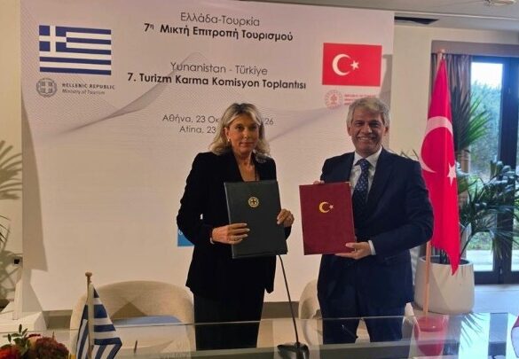 Οι προοπτικές περαιτέρω ανάπτυξης της τουριστικής συνεργασίας Ελλάδας-Τουρκίας στο επίκεντρο της 7ης Συνόδου της Μεικτής Επιτροπής Τουρισμού
