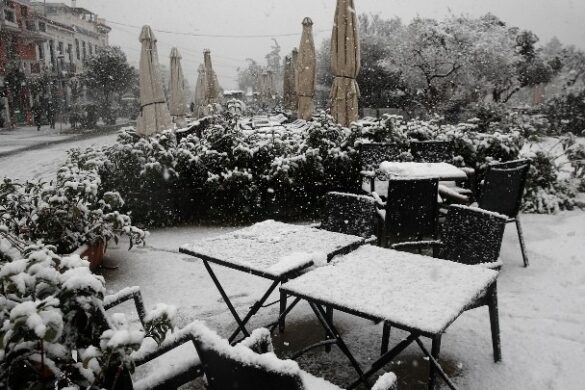 Παραμένει και σήμερα στην …κατάψυξη η Πάτρα – Στους -7 στα ορεινά της Αχαΐας