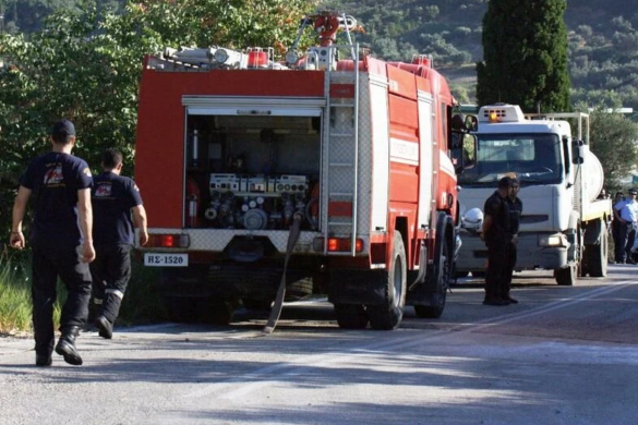 Ηλεία: Φωτιά στη λιμνοθάλασσα Κοτυχίου