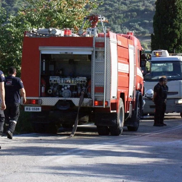 Ηλεία: Φωτιά στη λιμνοθάλασσα Κοτυχίου