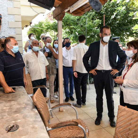 Με την Πρόεδρο της Δημοκρατίας Κατερίνα Σακελλαροπούλου στις πυρόπληκτες περιοχές της Ηλείας ο Περιφερειάρχης Νεκτάριος Φαρμάκης