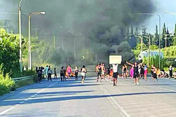 Πατρών-Πύργου: Νέα προσπάθεια αποκλεισμού της εθνικής οδού από Ρομά