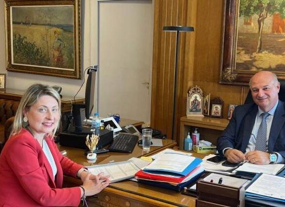 Συνάντηση Χριστίνας Αλεξοπούλου με τον Υ.Α.Τ. Κώστα Τσιάρα