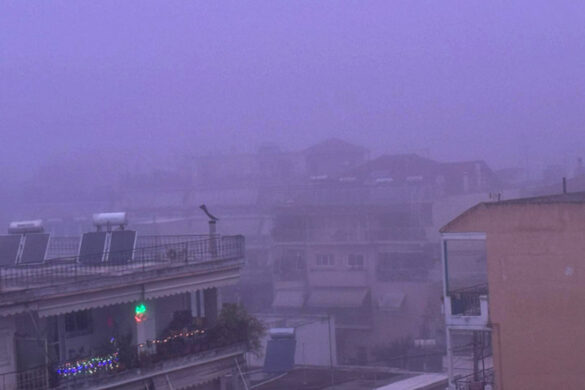 Θόλωσε από την ομίχλη το Αγρίνιο